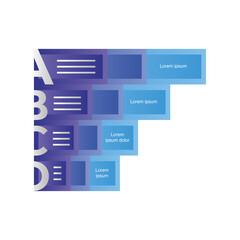 infographic business steps vertical statistics bar template