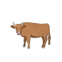 cow cartoon character