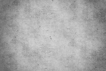 Black and white loft atmospheric concrete wall texture  use for wallpaper or background. White plaster.