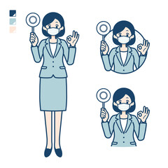 simple suit business woman mask_circle-panel