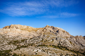 mountains and lake Serra de Tramuntana, Mallorca, Spain, Cuber Stausee, Piug Major