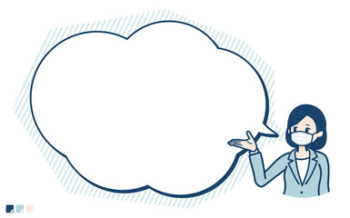 simple suit business woman mask_text-balloon-navigation