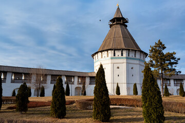 Beauiful view on Crimean Tower in Astrakhan kremlin