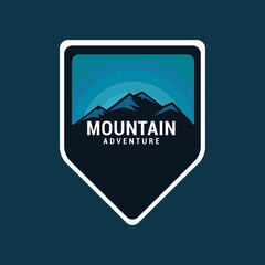 mountain logo icon vector template.