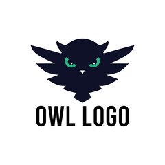 Owl logo icon vector template.