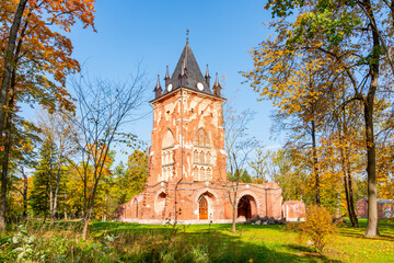 Pavilion Chapel in Alexander park in Pushkin (Tsarskoe Selo), St. Petersburg, Russia