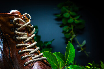 Men's genuine leather boots