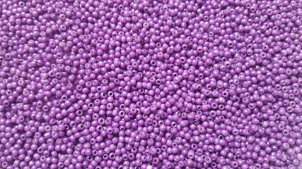 Violet beads close-up.