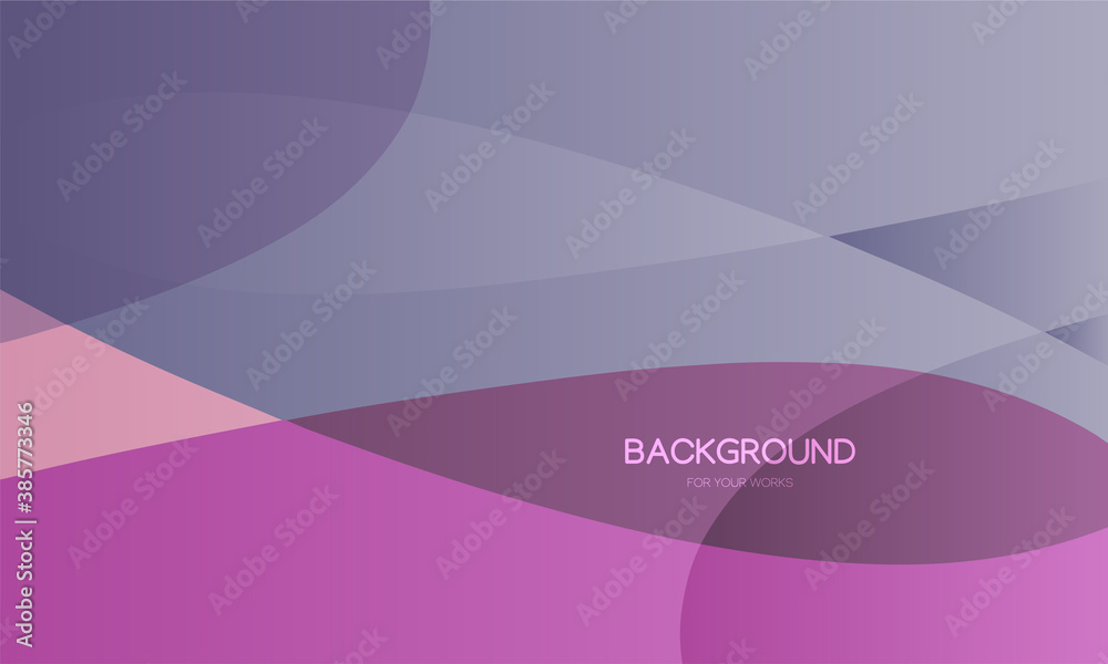 Aufkleber Abstract geometric background with soft shapes. For use in all types of design work. Vector illustration.