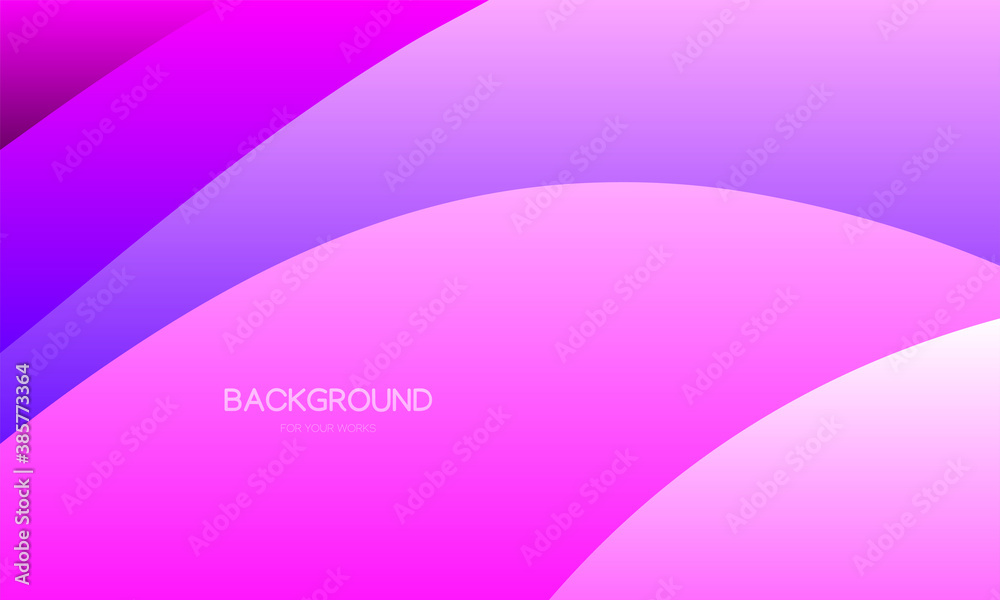 Aufkleber Abstract geometric background with soft shapes. For use in all types of design work. Vector illustration.
