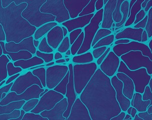 Abstract background with flexible lines. Contains dark and light blue colors.