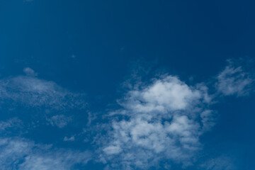 Sky and clouds On a bright sunny day