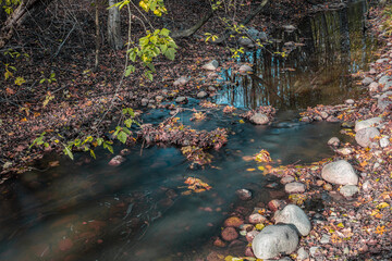 Autumn and view of the stream
