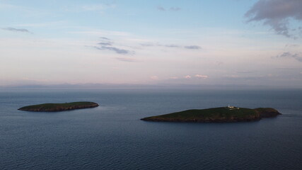 St.tudwals island north wales by drone