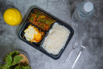 Fried rice menu at breakfast time