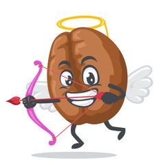 vector illustration of coffee mascot or character