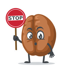 vector illustration of coffee mascot or character