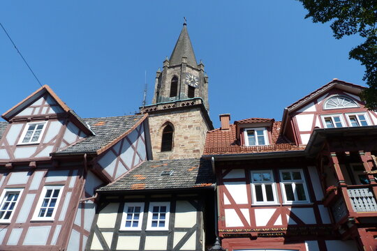 Steinweg Stiftskirche Rotenburg an der Fulda - Fachwerkstadt in Hessen