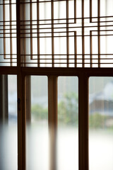 日本家屋のガラス戸