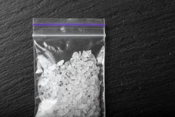 white methamphetamine crystals