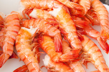 寿司ネタの海老調理