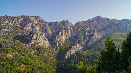Scenic rocky mountain