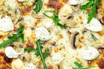 Close-up pizza texture.