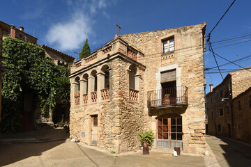 inside of the village of Palau-Sator, Baix Emporda, Girona province; Catalonia; Spain