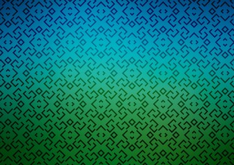 Fototapeta na wymiar Dark Blue, Green vector pattern with narrow lines.