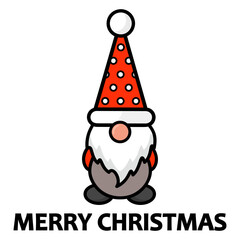 christmas dwarf with text