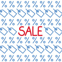 sale word concept pattern - vector illustration
