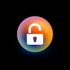 Open Lock - App Button
