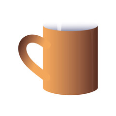 colored ceramic mug for coffee