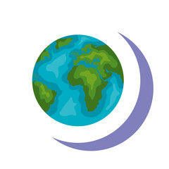 World sphere design, Planet continent earth and globe theme Vector illustration