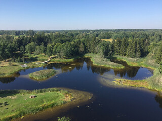 Kirkilai lakes near Birzai, Lithuania