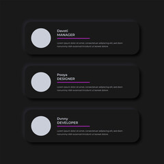 Neuromorphic  Web Team Member Slider Template  Design