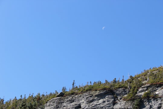 moon over the Mount Mansfield