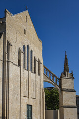 Bordeaux Cathedral (Cathedrale Saint-Andre de Bordeaux, from 1096) - Roman Catholic church dedicated to Saint Andrew. It is the seat of the Archbishop of Bordeaux. Bordeaux, France.