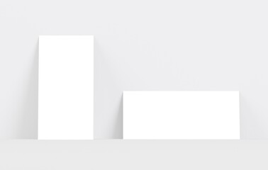 DL Flyer Mockup 3D Illustration