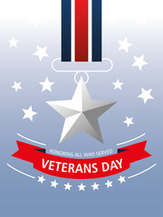 happy veterans day, medal star award reminder