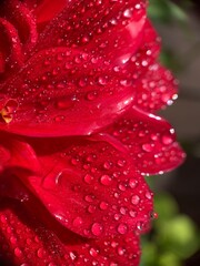 Fototapeta red rose petals obraz