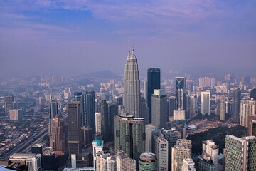 Fototapeta na wymiar The Skyline of Kuala Lumpur