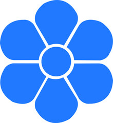 flat flower icon