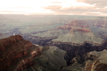 View from the South Rim of the Grand Canyon National Park, United States of America, USA