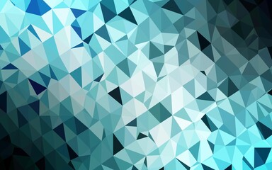 Light BLUE vector low poly cover.