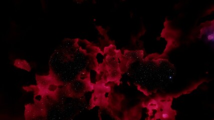 Deep space beauty, nebula and stars in deep space, glowing mysterious universe 3D Render