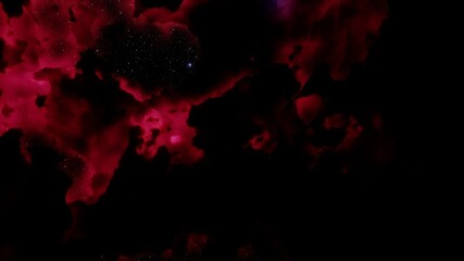 Deep space beauty, nebula and stars in deep space, glowing mysterious universe 3D Render