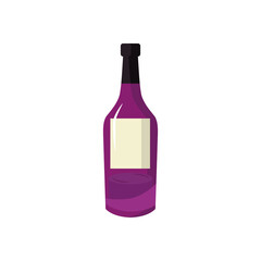 Wine bottle icon design, Winery alcohol drink beverage restaurant and celebration theme Vector illustration