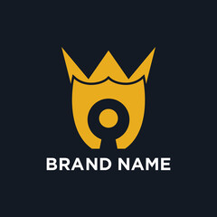 royal crown logo security vector 