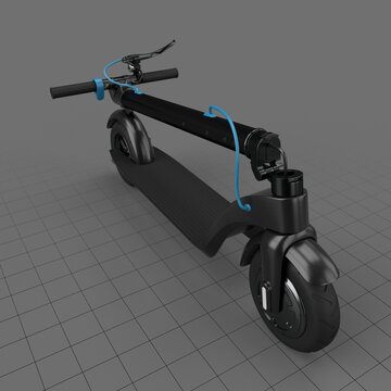 Folded electric scooter 1